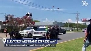 7.6K views · 77 reactions | WATCH: WDSU's Casey Ferrand was under the Westbank Expressway interviewing a protester about what happened on the bridge when the Jefferson Parish Sheriff's Office drove up in a van and began arresting people. >> https://bit.ly/2N6opCV | WDSU News | Facebook