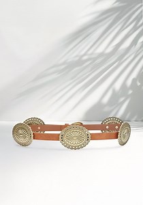 Camel Gold Western Concho Belt X63370 | LASCANA