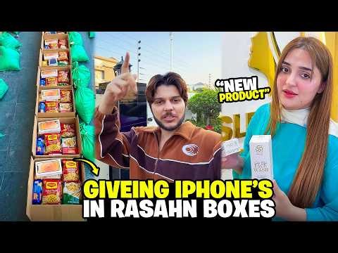 First time in History iPhones 📱 Giveaway in Rashan Packets 🤩 New Products Launched From Sister 😍