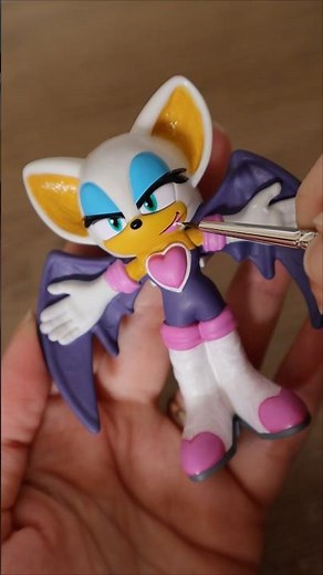 Let's improve this Rouge the Bat Burger King toy 💥 #shorts #rouge #merchandise #toys #sonic #fyp