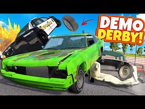 I Created CHAOS with This DEMO DERBY MOD in BeamNG Drive Crashes!