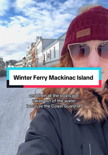 Winter Ferry Experience on Mackinac Island