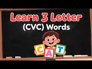 Phonics for Kids – Read 3 Letter Words for Preschool & Kindergarten | CVC Word Reading Practice
