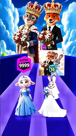 Singing Nonstop to Level 9999 😱 Bellwether vs Judy Hopps | Magic Game #shorts