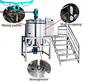 [Hot Item] Industrial Tank Mixer Small Factory Lotion Shampoo Making Machine Price