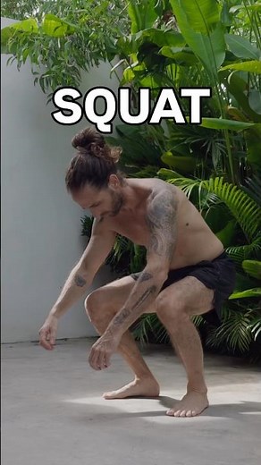 Squat progression - open your hips, regain mobility and strength in your legs #mobility #squat