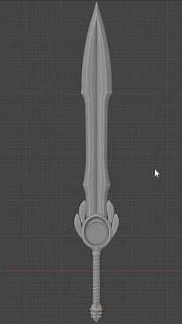 Short Sword in Blender January 4, 2026