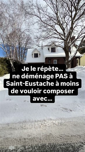 Je l’ai déjà dit… et je vais le redire. Saint-Eustache, ce n’est pas pour tout le monde. Mais si tu cherches une ville bien établie, un vrai équilibre entre la proximité de Montréal et une qualité de vie plus tranquille, avec des services, des écoles et des commerces à portée de main… alors ce que certains trouvent « trop familial » ici est souvent exactement ce que d’autres recherchent. Voici avec quoi tu devras « composer » si tu choisis Saint-Eustache 👇 1️⃣ Un secteur avec du cachet et de l’