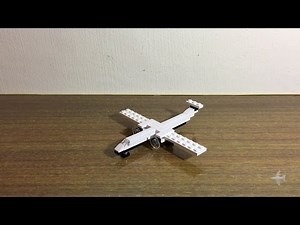 Micro Lego Horizon Air Bombardier Dash 8 Q400 | Tutorial