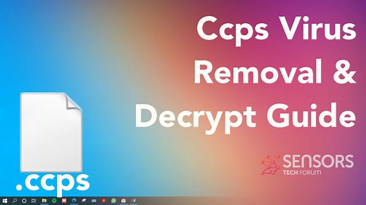 Remove CCPS Virus Ransomware [.ccps File]   Decrypt Guide