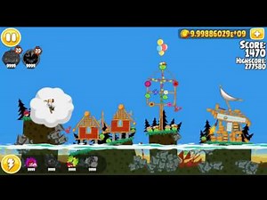 Angry Birds Seasons The Pig Challenge Let's play (4 stars)