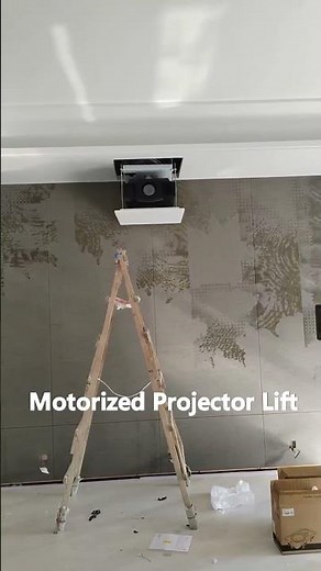 Electric Projector Lift Ceiling Mount Remote Control for Cinema Church Room School