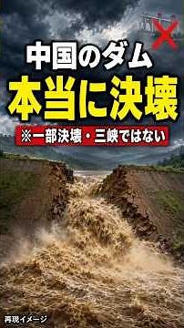 中国でダムが本当に一部決壊…拡散映像は全部本物？#中国 #中国洪水 #ダム決壊 #六藍貯水池 #広西 #ファクトチェック #映像検証 #ニュース解説 #闇雑学 #shorts