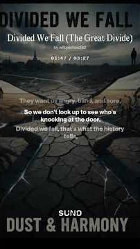 ​Divided We Fall (Original Song) - A Call for Unity & End to Division - Dust & Harmony #peaceisloud