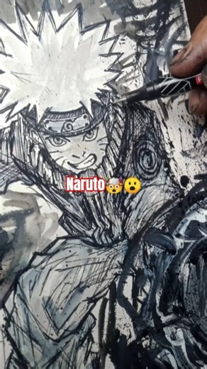 Can I Draw Naruto Furious? (Drawing Challenge) #art #anime #shorts #naruto #animeart