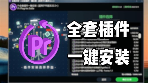 【PR插件】2024PR全套全能汉化插件它来啦！预设、效果、转场、卡点、字幕。您想要的它都有~ ~