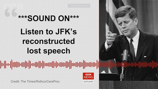John F Kennedy's lost 'last' speech recreated