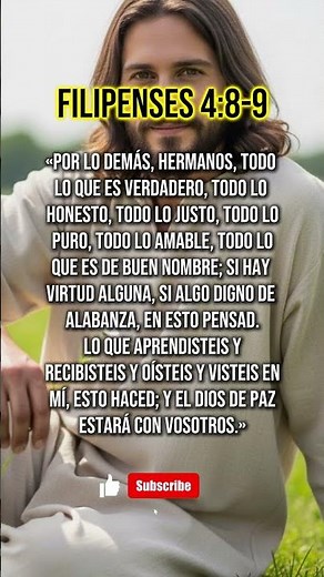 DIOS TE HABLA: Llena tu mente de lo bueno y vive en paz | Filipenses 4:8-9