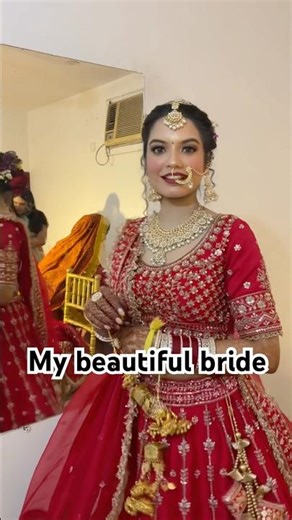 My beautiful bride in Red #indianbride #wedding #makeupartist