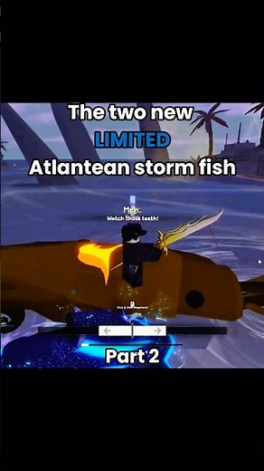 Two new Atlantean storm fish and mutations!!! 🐟 #fisch #roblox