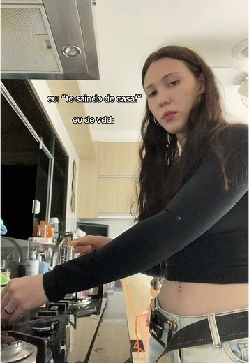 A Day in the Kitchen: Young Woman Cooking at Home