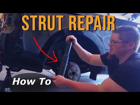 How To Replace A Suspension Strut!! Kia Sedona