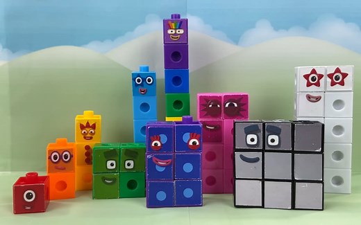 （搬运）孩子喜欢的number blocks数字积木玩具视频1-10