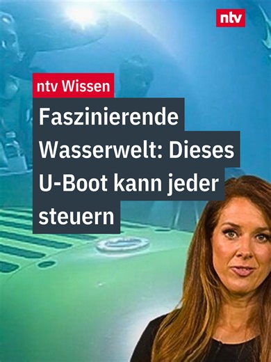 Die Unterwasserwelt ist einfach faszinierend. Erst recht, wenn man dann noch das U-Boot selber steuern kann! Seht selbst. 💡Mehr Wissens-Clips bekommt ihr übrigens auch bei ntv.de und auf unserem Youtube-Channel. #ntv #nachrichten #ntvwissen
