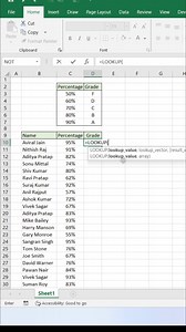 Use Lookup Function in Excel 😀 #exceltips #exceltricks #exceltutorial #explore | computernotion