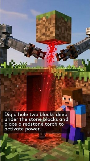 EASY 2X2 PISTON DOOR TUTORIAL MINECRAFT REDSTONE BASICS