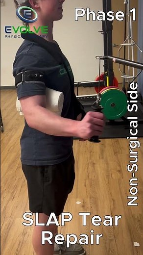 SLAP Repair Rehab: Essentials Cross Education Exercises After Surgery With BFR | Phase 1