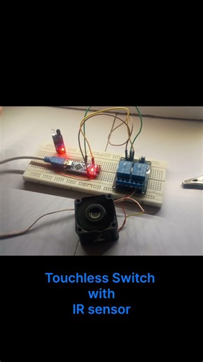 Touchless Switch | IR sensor with Arduino | #arduino #electronicdhara #shortsindia