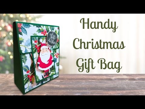 Christmas Handy Gift Bag Tutorial | Simply Made Crafts