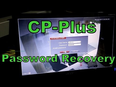 CP-Plus DVR password recovery