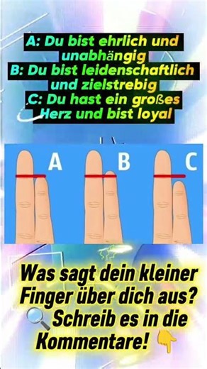 Finger Test über dich