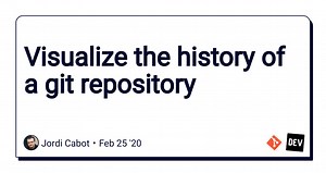 Visualize the history of a git repository