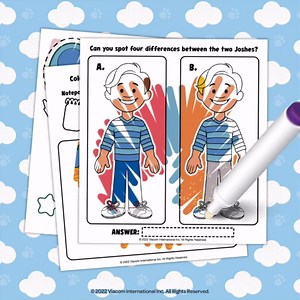 Blue's Clues 20 Page Imagine Ink Coloring Book with Mess Free Marker