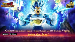 [Worldwide Repost & Like Campaign] "Goku (Ultra Instinct -Sign-) Super Saiyan God SS Evolved Vegeta" arrives in Part 2 of the 11th Anniversary Campaign! If this post reaches 30K reposts & likes worldwide, all users will get 7 Dragon Stones🎁 Until 2/21 00:59 PST (sched.) #Dokkan11th #dokkanbattle #dragonball | Dragon Ball Z Dokkan Battle