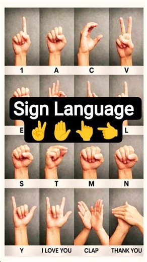 Sign Language👈✋👍👆✌️ #shorts #signlanguage #language #sign #facts #gkquiz