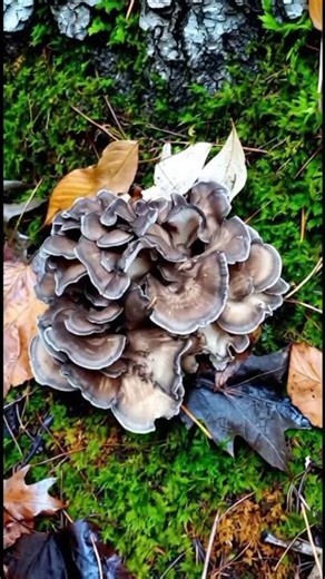 日白云深处有舞茸 #mushroom #fungi #旅行 #automobile #nature