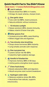 Quick Health Facts You Didn’t Know #holisticmagazine | Holistic Magazine