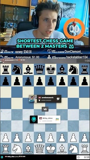 Shortest Chess Game Between 2 Masters 😱
