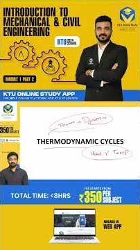 IME S1 Mechanical🔥 Cycles |2024 Scheme#Introduction To Mechanical Engineering#KTU #KTU2024Scheme