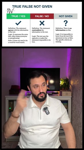 Many IELTS candidates lose easy points in Reading because of True / False / Not Given questions. The problem is not vocabulary. The real problem is misunderstanding the logic of the task. In this video you will learn the exact difference between True, False and Not Given, and how to avoid the most common traps. True = The statement agrees with the information in the text. Example Text: Kerala is famous for its backwaters and natural scenery. Statement: Kerala is known for its beautiful waterways