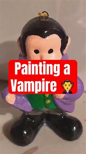 🎨 Painting a Ceramic Vampire for Halloween – A Spooky and Fun Art Adventure! 🎨