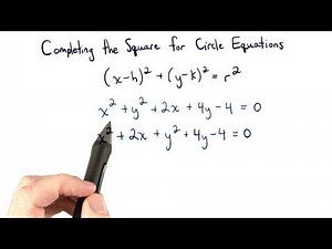 Completing the Square for Circle Equations - Visualizing Algebra