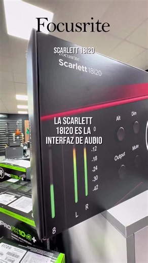 ¿Buscando llevar tu estudio al siguiente nivel? 🎚️✨ La Focusrite Scarlett 18i20 es la interfaz de audio USB líder del sector para estudios pequeños que no se conforman con poco. Olvídate de configuraciones complejas y concéntrate en lo que de verdad importa: tu música. ¿Por qué es la reina de su categoría? 👇 ✅ Conversores profesionales: Cuenta con los emblemáticos conversores de la gama RedNet de Focusrite. ✅Pura potencia de grabación: Sus 8 preamplificadores de micrófono de 4.ª generación ofr