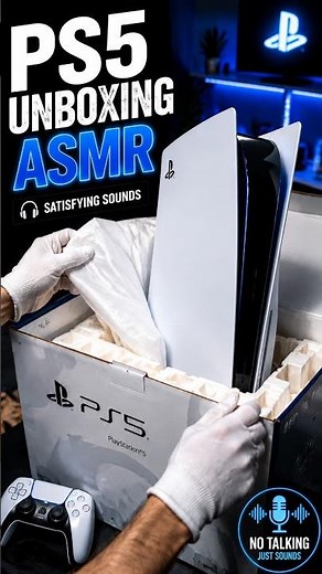 PS5 Unboxing ASMR 🎧 | Satisfying PlayStation 5 Setup & Relaxing Sounds #asmr#viral