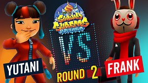 The holiday vibes continue! ☃️ Alex and Adam are facing off once again in our winter holiday update, St. Petersburg! For Round 2, our Festive Yutani is going up against one of everyone’s favorite character, Festive Frank! 🤩 | Subway Surfers