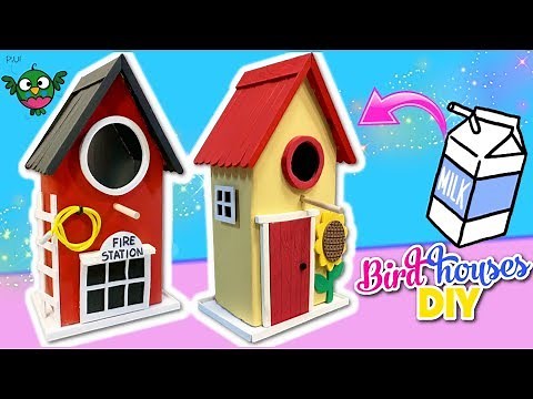 DIY BirdHouse Using Recycled Milk Carton or Brick